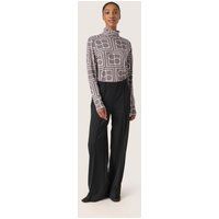 Mock-Neck-Top mit geometrischem Print