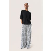 Weit geschnittene Hose mit Leopardenmuster