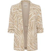 Offener Blazer mit Zebra-Muster