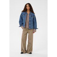 Kastige Oversize Denim-Jacke