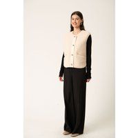 Oversized Sherpa-Weste in Kastenform