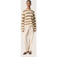 Gestreifter Strickpullover lockere Passform