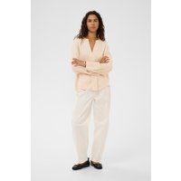 Minimalistische V-Ausschnitt Bluse mit geradem Schnitt