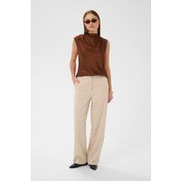 Elegante ärmellose Hochhals Bluse