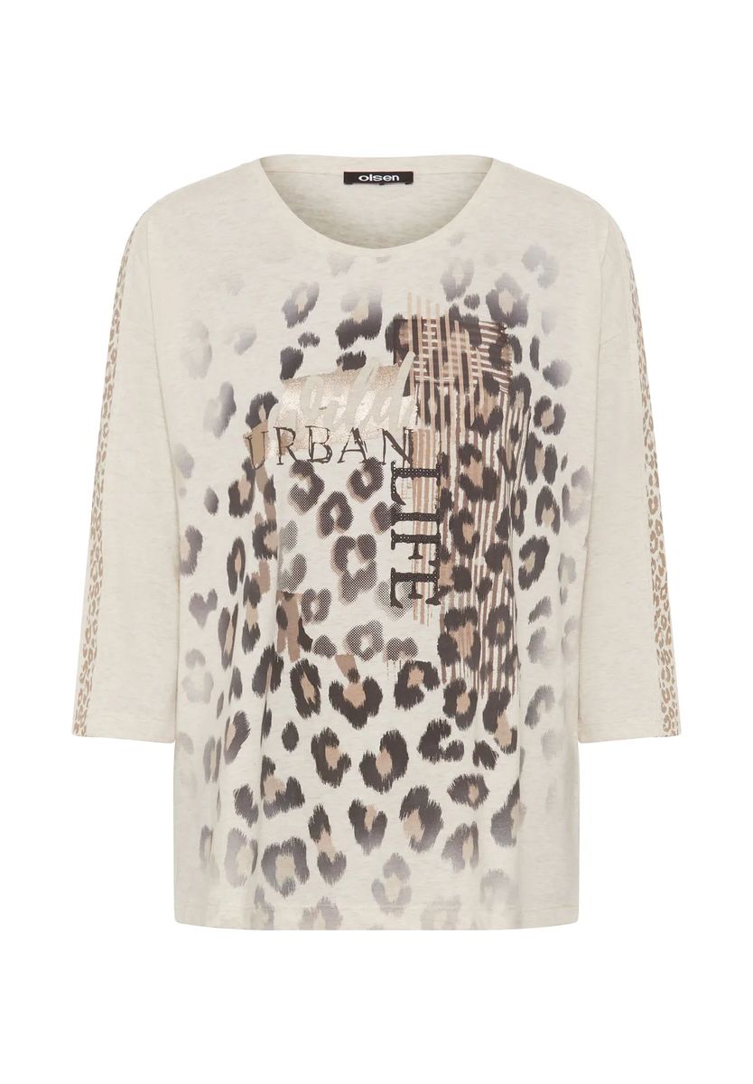 olsen Shirt, Langarm, für Damen, beige, 38