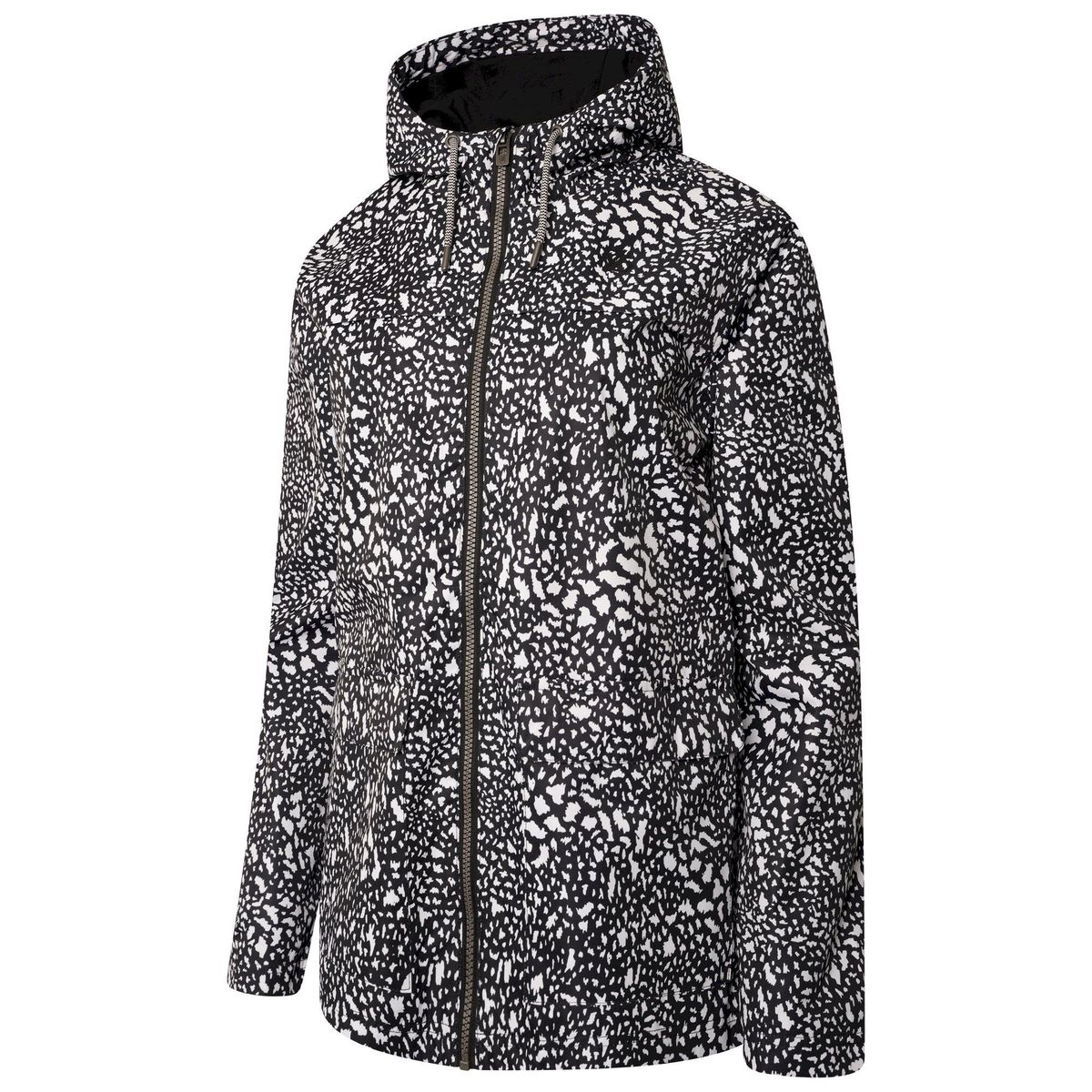 Punktierte wasserdichte Regenjacke mit Kapuze
