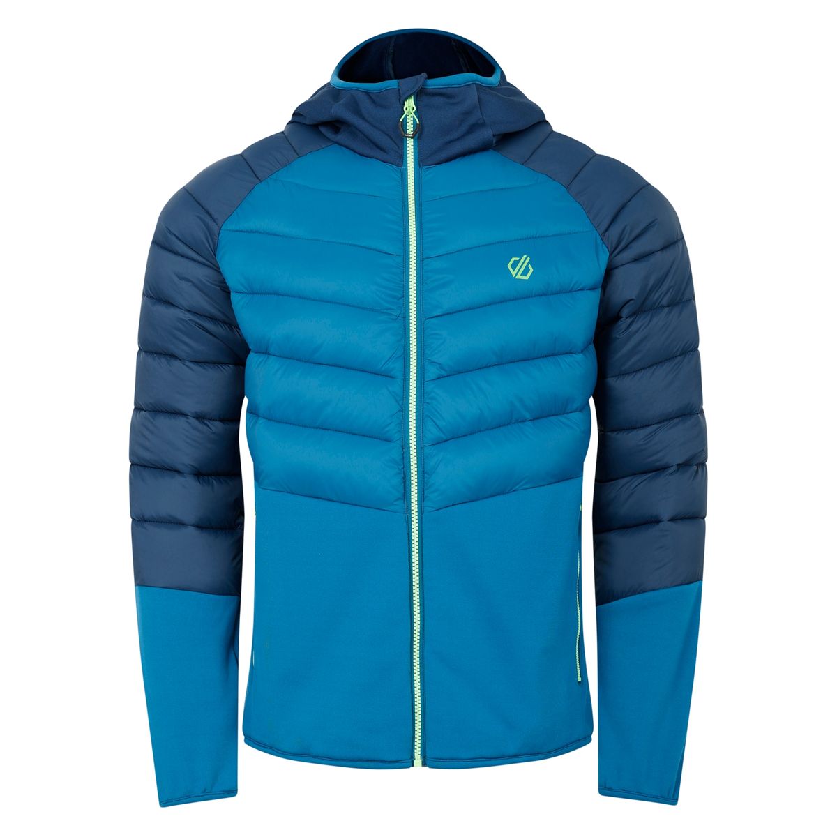 Hybrid-Steppjacke mit Kapuze