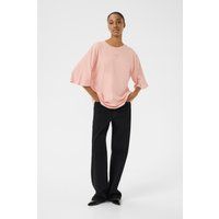 Boxy Baumwoll-Rundhalsshirt