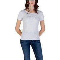 Schmal geschnittenes Baumwoll-Logo-T-Shirt