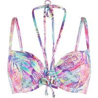 Bikini-Top mit Paisley-Print und Trägern