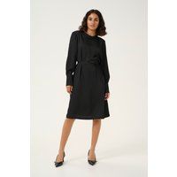 Minimalistisches Langarmkleid mit Gürtel