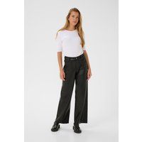 Kunstlederhose mit weitem Bein