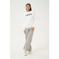 Lockeres Sweatshirt mit Athletic-Grafik