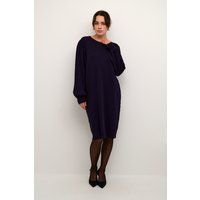 Strickkleid mit plissierten Ärmeln
