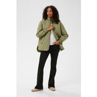 Locker geschnittene Steppjacke mit Rautenmuster
