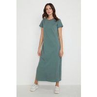 Minimalistisches Baumwoll-Maxi-T-Shirt-Kleid