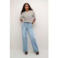 Weit geschnittene High-Waist Denim