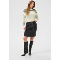 Gestreifter Strickpullover im Loose Fit