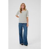 Gestreiftes Kurzarm-Essential im Marine-Stil