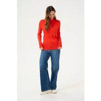 Körpernaher Rollkragenpullover aus Feinstrick