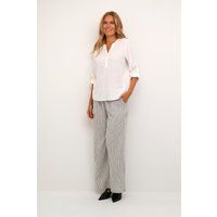 Klassische Henley-Ausschnitt Bluse