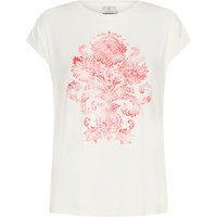 T-Shirt mit floralem Damast-Print