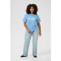 Oversized Baumwoll-T-Shirt mit Grafikprint