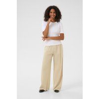 Locker geschnittene weite Leinenmischung-Hose