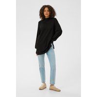 Oversize-Strickpullover mit Stehkragen
