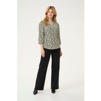 Bluse mit Blumenprint und V-Ausschnitt