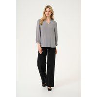 Leichte Eco-Viskose Bluse mit V-Ausschnitt