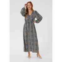 Maxikleid mit geometrischem Streifenmuster