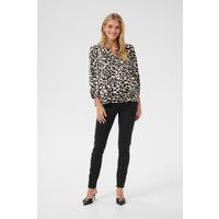 Lockere Bluse mit Leopardenmuster