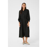 Midi-Hemdblusenkleid mit Gürtel
