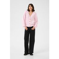 Strukturierter Cardigan mit Ballonärmeln