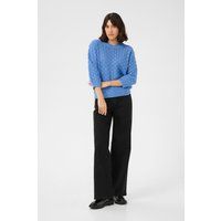 Lockerer Pullover in Ajourstrick