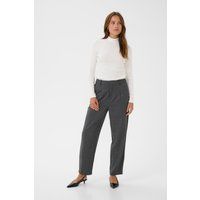 Stoffhose mit Bundfalten und geradem Bein