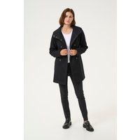Strukturierte zweireihige mittellange Jacke