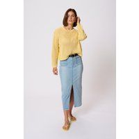 Strukturierter Strickpullover im Regular Fit