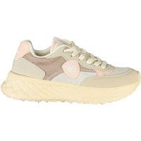 Chunky Plateau-Sneaker aus Materialmix