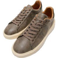 Low-Top Ledersneaker mit Logo