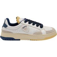 Leder-Sneaker im Skater-Stil mit Plateausohle