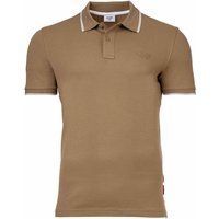 Piqué-Poloshirt mit Kontraststreifen