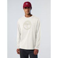 Entspanntes Langarmshirt mit Logo-Print