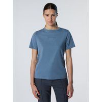 Baumwoll-T-Shirt mit erhabenem Logo