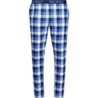 Karierte Pyjamahose mit schmalem Bein