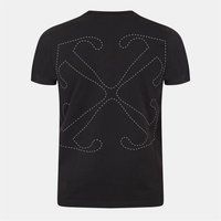 T-Shirt mit Pfeil-Ziernähten