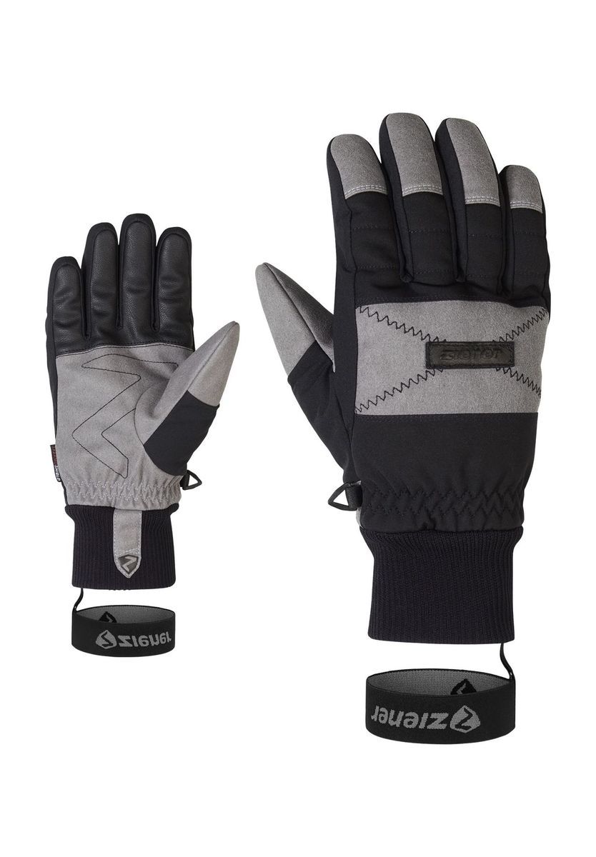 Wasserdichte Herren-Skihandschuhe mit Fangriemen
