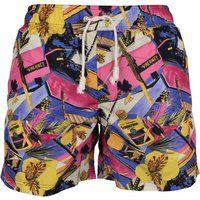 Bedruckte Badeshorts mit Kordelzug