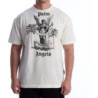 T-Shirt mit Engel- und Palmenprint